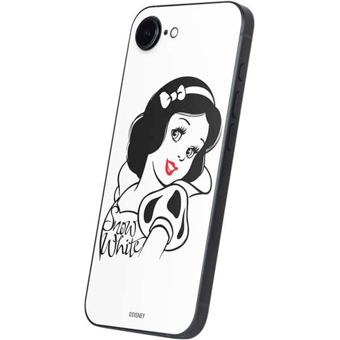Disney Snow White Black and White Art iPhone 16e Skin